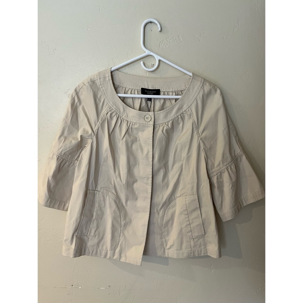 Talbots Beige Jacket Size 16